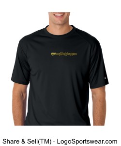 Pizza Guys B-Dry Core T-shirt (Black) Design Zoom